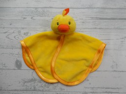 Chloe's Toverkast knuffeldoek velours geel Snoezige wortel