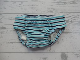 Prenatal zwemluier blauw donkerblauw gestreept maat 62-68