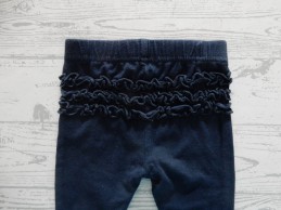 Just Born legging donkerblauw navy ruches