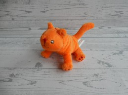 Dikkie Dik Jet Boeke knuffel mini velours oranje rood 10 cm