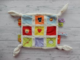 Woezel en Pip knuffeldoek velours ecru Waffels 2010