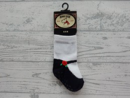 Bonnie Doon Ballerina Rose sock anti slip Navy maat 8-12 mnd