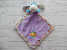 Disney Nicotoy knuffeldoek velours lila paars blauw Iejoor