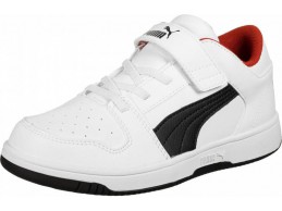Puma Rebound Layup Lo SL V sneakers white black high risk red maat 25