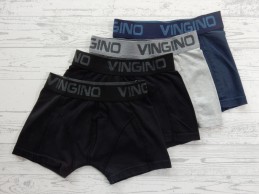 Vingino set 4 boxershorts donkerblauw grijs zwart maat 134-140