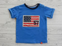 Born to be Famous t-shirt blauw vlag maat 68