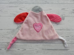 Lief! Lifestyle knuffeldoek velours roze knisper Lief! konijn