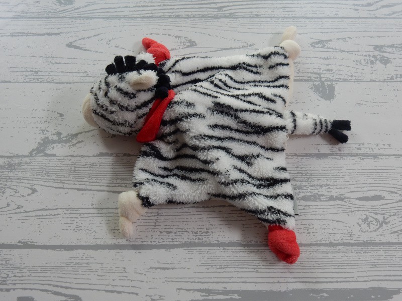 Sterntaler knuffeldoek velours wit zwart zebra Zimba