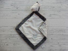 Action ZD trading knuffeldoek velours wit grijs zebra