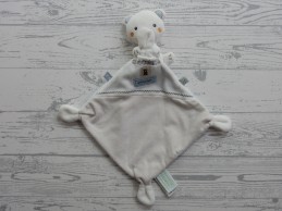 Premaman doudou knuffeldoek velours beige blauw chocolate beer