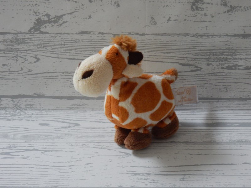 Tiamo knuffel velours bruin gevlekt bol lijf paard