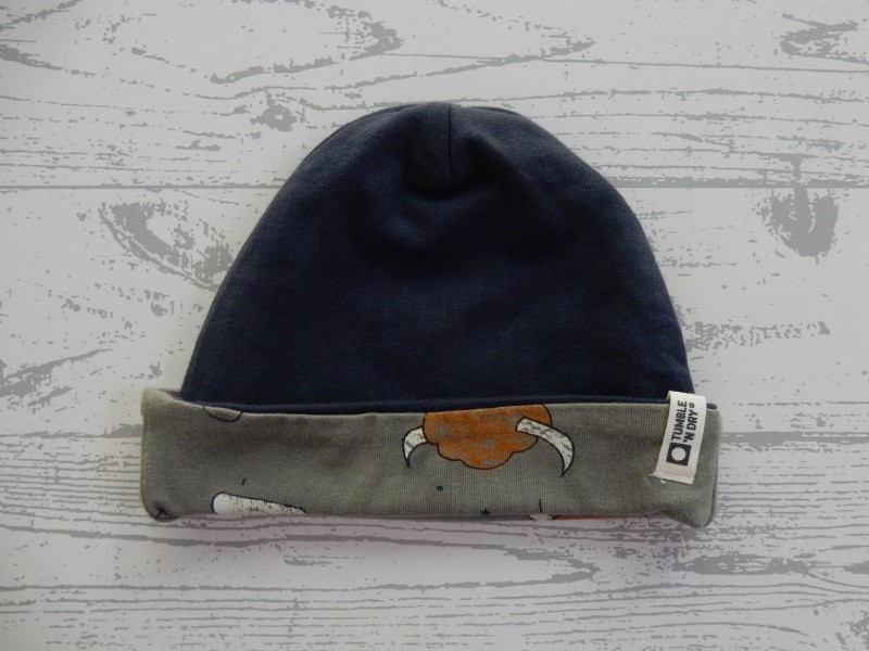 Tumble 'n Dry newborn mutsje donkerblauw groen maat 50-56