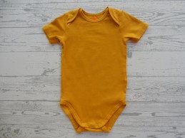 Hema romper korte mouw oker geel