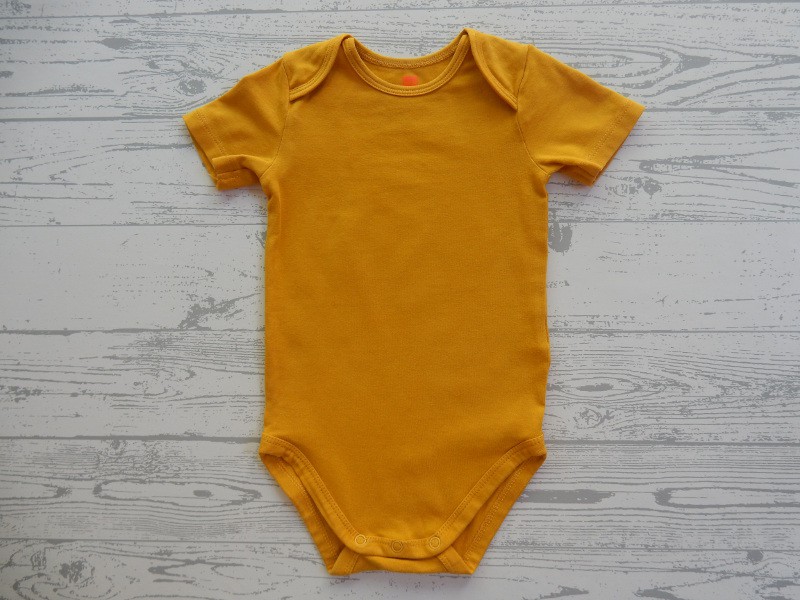 Hema romper korte mouw oker geel