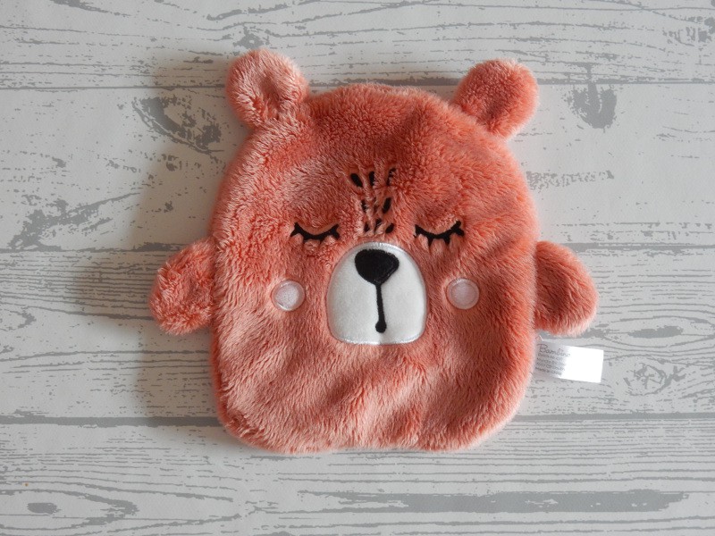 Bambino knisper knuffel knuffeldoek roze beer slapen