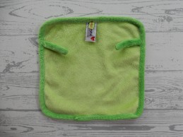 Prenatal Okide knuffeldoek velours groen geel stippen