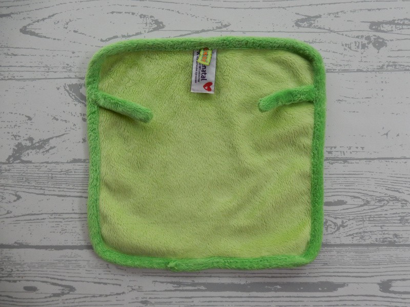 Prenatal Okide knuffeldoek velours groen geel stippen