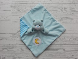 Care Bears Troetelbeertjes knuffeldoek velours blauw maan