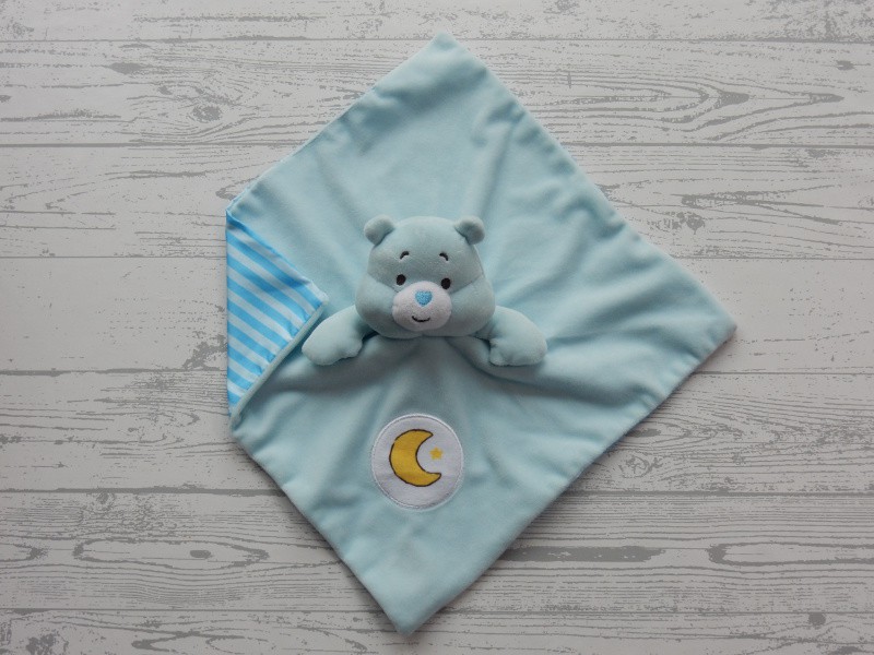 Care Bears Troetelbeertjes knuffeldoek velours blauw maan