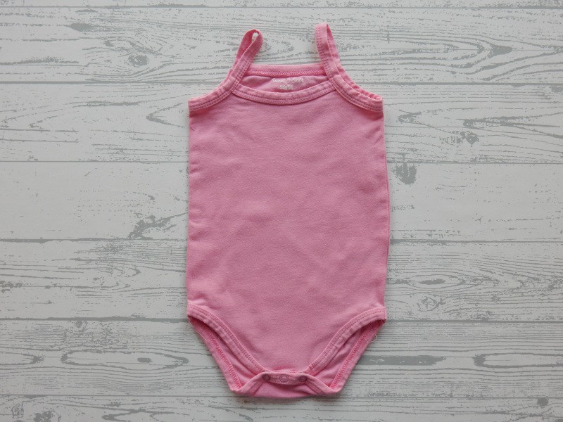 Romper zonder mouw roze maat 50-56