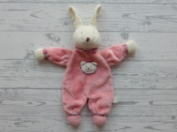 Jellycat knuffeldoek velours beige roze Pj Bunny