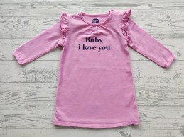 Z8 newborn baby jurk tricot roze Phoebe maat 62