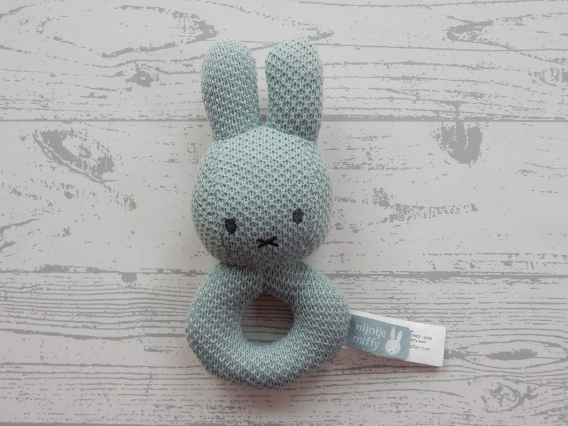 Nijntje knuffel rammelaar gebreid groen green knit