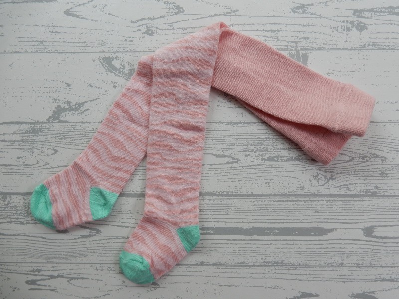 Maillot baby licht zalmroze groen zebra print maat 62-68