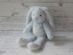 Blokker Happy Horse knuffel velours blauw wit konijn Billy 30 cm