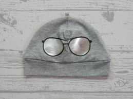 H&M babymutsje grijs melange sunglasses maat 50