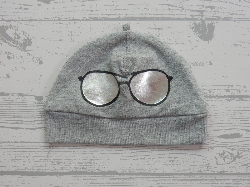 H&M babymutsje grijs melange sunglasses maat 50