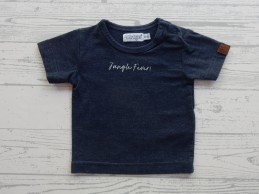 Dirkje babywear t-shirt donkerblauw melange Jungle Fever maat 56