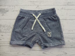 Tumble 'n Dry short sweatstof blauw melange maat 62