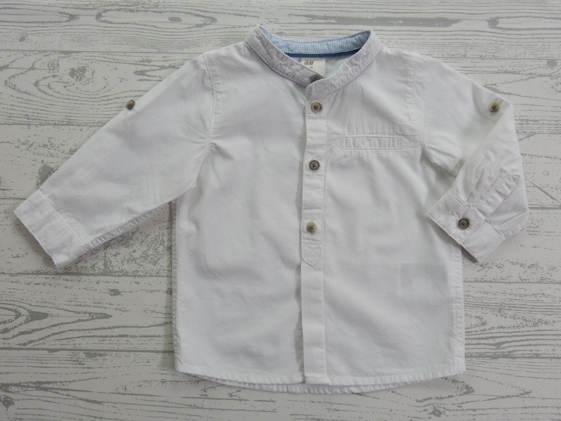 scheidsrechter huis communicatie H&M blouse overhemd met halsboordje katoen wit maat 68
