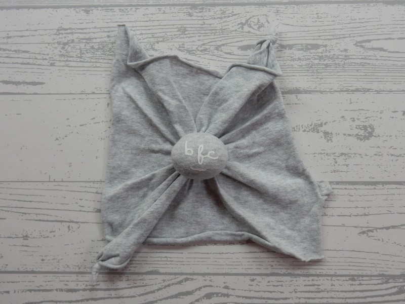 Babyface BFC knuffeldoekje tricot grijs wit spookje