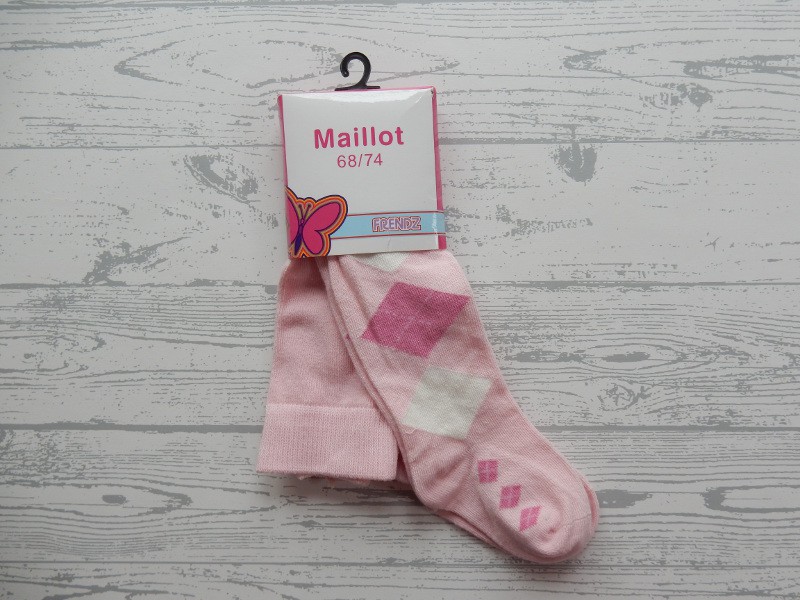 Frendz baby maillot lichtroze wit roze ruit maat 68-74
