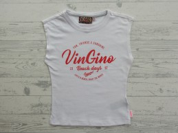 Vingino shirt singlet wit real white Hilde maat 116