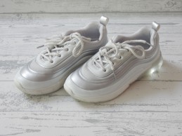 Sneakers meisjes wit zilver...