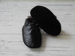 BabySteps babyslofjes leer suede zwart maat M