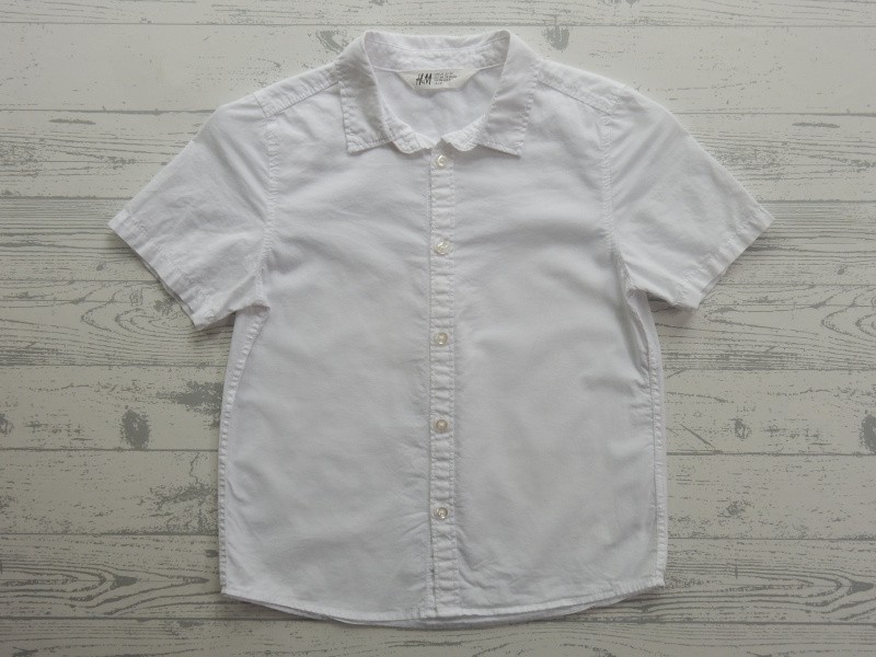 H&M overhemd blouse wit maat 128