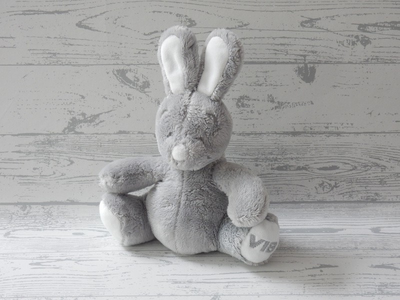 VIB pluche knuffel velours grijs Konijn