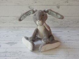 Happy Horse knuffel velours grijs wit konijn Rabbit Twine Grey 40 cm