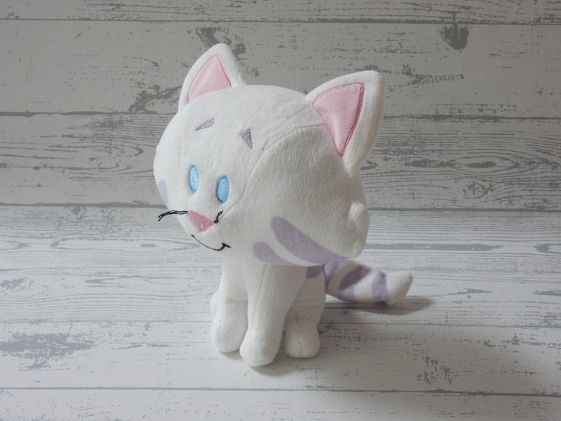 Woezel & Pip knuffel velours wit lila roze Buurpoes