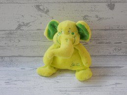 Tiamo collection knuffel velours groen olifant Olli 15 cm