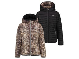 Vingino winterjas reversible zwart dierenprint Turien maat 110