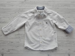 H&M katoenen blouse overhemd wit maat 92