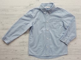 H&M katoenen overhemd blouse blauw maat 116