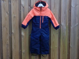 Wedze kinder skipak waterdicht oranje koraal maat 4 jaar