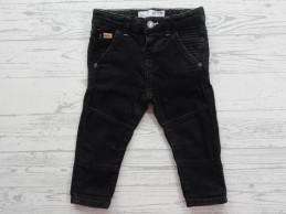 Zara Baby jeans spijkerbroek zwart ribbels maat 74-80