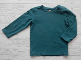 Hema basic baby shirt longsleeve groen maat 92